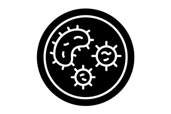 Bacteria Glyph Icon: The Ultimate Vector Asset for Modern Design