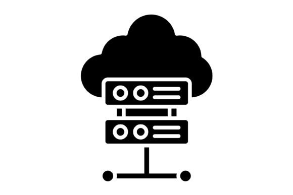 Cloud Server Glyph Icon: The Ultimate Vector Asset for Tech Branding