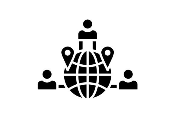Global Network Glyph Icon: A Modern Asset for Visual Communication