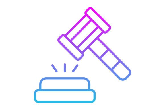Judge Line Gradient Icon: The Ultimate Design Asset for Modern Projects