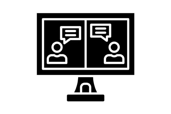 Online Chat Glyph Icon: Versatile Vectors for Modern Projects