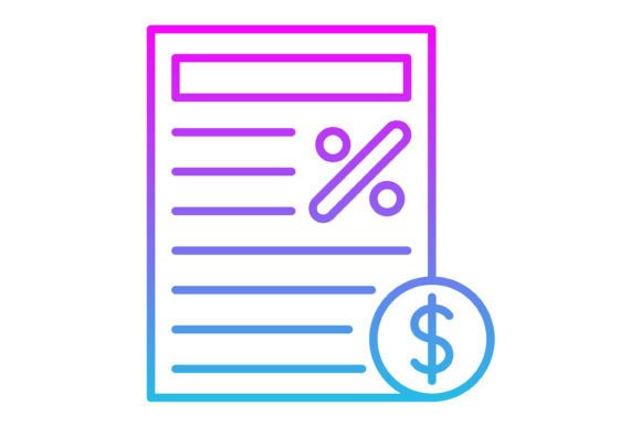 Taxation Line Gradient Icon: A Modern Visual Toolkit