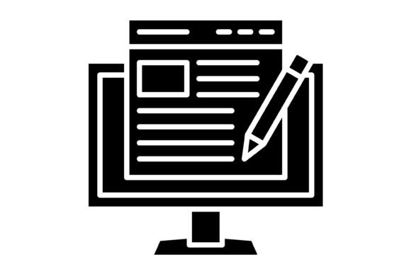 The Ultimate Blogging Glyph Icon for Modern Creators